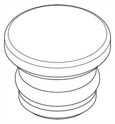 KWC Aquarotter Verschlussstopfen, AQUAMIX, mit O-Ring, für Griffdruckkappe, 2000104827