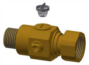 2000104838 KWC Auarotter Wassermengenregulierung, AQUAMIX, mit Sieb und Überwurfmutter