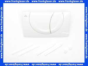 332601 Friatec WC Betätigungsplatte FRIAFIX Modell F 302 2-Menge,Betätigung von vorne,weiß-alpin,Glanzf.