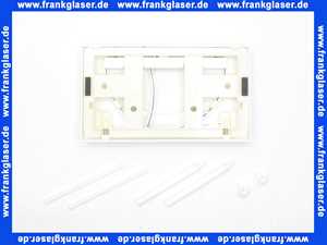 332601 Friatec WC Betätigungsplatte FRIAFIX Modell F 302 2-Menge,Betätigung von vorne,weiß-alpin,Glanzf.