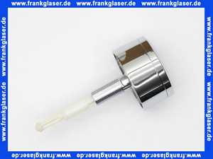 241800KD1 Geberit Drücker zu Spülventil Typ 280 2-Mengen-Spülung glanzchrom/blau