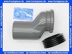Geberit Anschlussset für Wand-WC, mit Anschlussstutzen 5 cm etagiert d90/di90 388352291