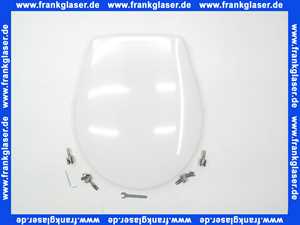 Geberit Renova Comprimo WC-Sitz, weiß Scharniere Edelstahl 571044000