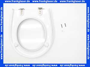 Geberit Visit WC-Sitz, weiß Scharniere Edelstahl 571150000