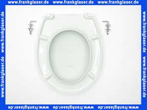 Geberit Renova WC-Sitz mit Deckel ägäis, L-Scharniere Edelstahl 572165030