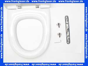 Geberit Vivano WC-Sitz, weiß Scharniere verchromt mit Absenkautomatik 574905000