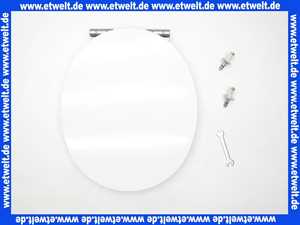575200000 Geberit/Keramag WC-Sitz Cassini mit abnehmbarem Deckel, Scharniere Edelstahl Sitzfarbe: weiß