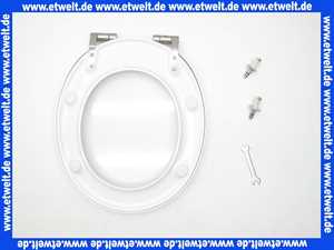 575200000 Geberit/Keramag WC-Sitz Cassini mit abnehmbarem Deckel, Scharniere Edelstahl Sitzfarbe: weiß