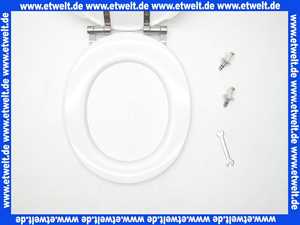 575200000 Geberit/Keramag WC-Sitz Cassini mit abnehmbarem Deckel, Scharniere Edelstahl Sitzfarbe: weiß
