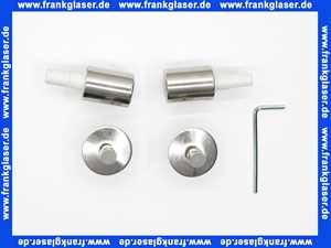 Geberit Set Scharniere für WC-Sitz Flow mit Absenkautomatik, Edelstahl 598058000