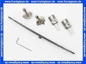 Geberit Set Scharniere für WC-Sitz Joly mit Absenkautomatik, Edelstahl 598114000