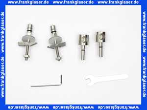 Geberit Set Scharniere für WC-Sitz Renova Compact, Edelstahl 598126000