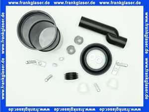 SANBAG100 Geberit Anschlussgarnitur für Wand-WC 110mm etagiert um 25mm