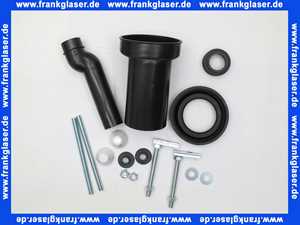 SANBAG80 Anschlussgarnitur für Wand-WC 90mm etagiert um 25mm