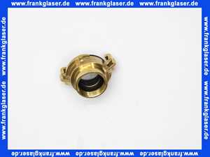 GEKA Gewindestück G3/4 Zoll Innengewinde mit Flachdichtung NBR, Messing schwarze NBR Formdichtung Schnellkupplung Klauenkupplung Schlauchkupplung