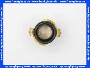 GEKA Schlauchstück 1 Zoll 25mm Schlauchstutzen Messing schwarze NBR Formdichtung Schnellkupplung Klauenkupplung Schlauchkupplung
