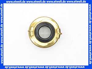 GEKA Gewindestück G1 1/2 Zoll Innengewinde mit Flachdichtung NBR, Messing schwarze NBR Formdichtung Schnellkupplung Klauenkupplung Schlauchkupplung