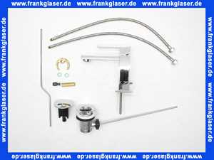 20001031 Gessi Einhand-waschtischbatterie Rettangolo Bagno mit Ablaufgarnitur verchromt