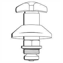 11507000 Grohe Oberteil 11507 für UP-Ventile Trecorn Gr. Mark. blau 1 chrom