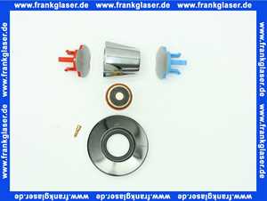 11514000 Grohe Oberteil 11514 DN20 für UP-Ventile Dreikantgriff blau/rot 3/4 chrom