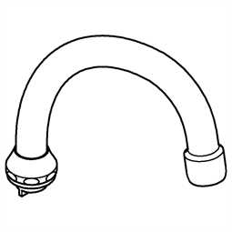 13037000 Grohe Auslauf 13037 chrom