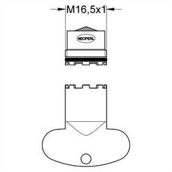 13937000 Grohe Mousseur 13937 chrom für Essence WT-Batterie