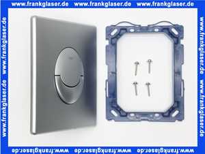 38505P00 Grohe DAL Abdeckplatte Skate Air senkrechte Montage für 2-Mengen Spülkästen Start-Stopp mattchrom