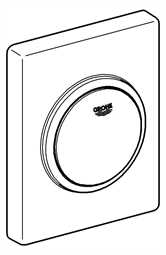 38595 Grohe Abdeckplatte Skate 116x144mm, m. Druckknopfbet., verchromt