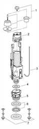 42297 Grohe Ablaufventil ECO 2 Mengen- Technik AV1 mattchrom/vc