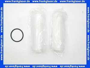 2 Ersatzfilterkerzen Filtereinsätze 80 µm Filter FS 11/4 - 11/2 103008 mit Schutzglocke