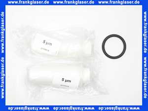 2 Ersatzfilterkerze 5 µm Filter mit Schutzglocke FS 1