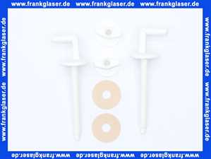 115505 Hamberger Kunststoffbefestigung für WC-Sitz Rondo oder Saxo weiss