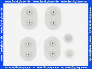 413355 Hamberger Pufferset 2 für Cosima WC-Sitz und Axis, Subline, Highline, V.I.P., Exclusiv Sitze bestehend aus 4 Sitzpuffern und 2 Deckelpuffern in grau