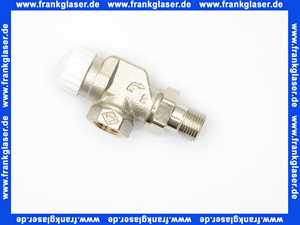Heimeier Thermostatventil Axialform Rotguß vernickelt DN 15 R 1/2 Zoll