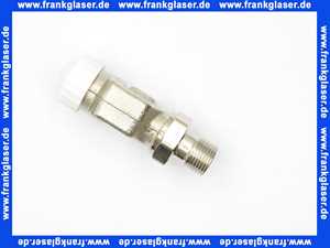 Heimeier Thermostatventil Axialform Rotguß vernickelt DN 15 R 1/2 Zoll