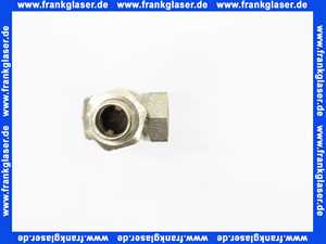 Heimeier Thermostatventil Axialform Rotguß vernickelt DN 15 R 1/2 Zoll