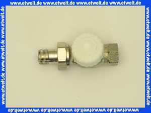 Heimeier Thermostatventil Ventilunterteil Heizkörperventil 3/8 Durchgang Rotguß vernickelt DN 10