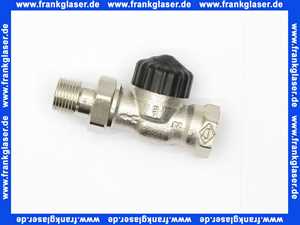 Heimeier Thermostatventil Ventilunterteil Heizkörperventil 1/2 Durchgang Rotguß vernickelt DN 15