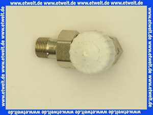 Heimeier Thermostatventil Ventilunterteil Heizkörperventil 3/8 Eck Rotguß vernickelt DN 10