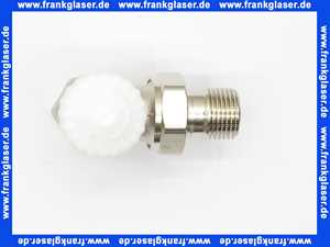 Heimeier Thermostatventil Ventilunterteil Heizkörperventil 1/2 Eck Rotguß vernickelt DN 15