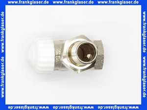 Heimeier Thermostatventil Ventilunterteil Heizkörperventil 1/2 Eck Rotguß vernickelt DN 15