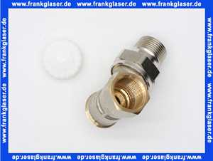 Heimeier Thermostatventil Ventilunterteil Heizkörperventil 3/4 Eck Rotguß vernickelt DN 20