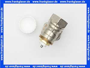 Heimeier Thermostatventil Ventilunterteil Heizkörperventil 3/4 Eck Rotguß vernickelt DN 20