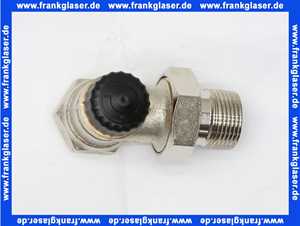 Heimeier Thermostatventil Ventilunterteil Heizkörperventil 1 Eck Rotguß vernickelt DN 25