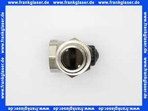 Heimeier Thermostatventil Ventilunterteil Heizkörperventil 1 1/4 Eck Rotguß vernickelt DN 32