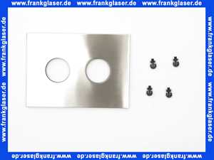 80540035209 Herzbach Abdeckplatte Design IX Thermostatsquare u-P F.2 Edelstahl matt gebürstet