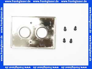 80540035209 Herzbach Abdeckplatte Design IX Thermostatsquare u-P F.2 Edelstahl matt gebürstet