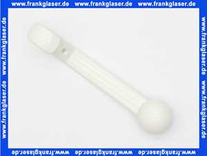 47790080 HEWI Garderobenhaken Serie 477 117x174mm Poly. ohne Befestigung mit Kugel, weiss