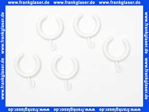 Hewi Vorhangringe, 5 Stück für Serien 801,805 C.,800 K reinweiß 80134E0199