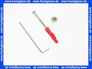 Befestigungsmaterial für Einzelhaken und Reservepapierhalter 162.90.010X... und 162.21.300X...